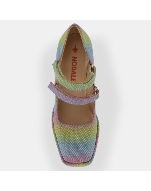 Sandales Julie multicolores - Talon 10 cm