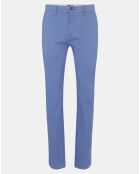 Pantalon chino en Coton bio droit Kutdroit bleu vintage