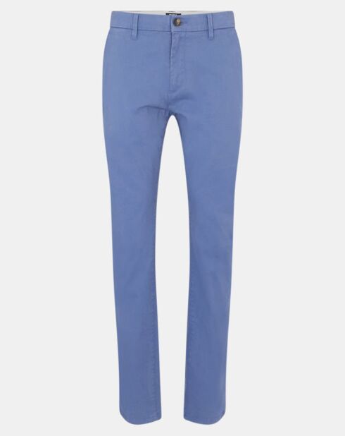 Pantalon chino en Coton bio droit Kutdroit bleu vintage