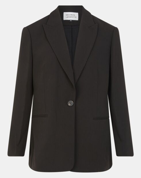 Veste blazer cintrée Paul noire