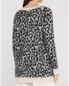 Pull en Mohair mélangé Fiumana écru