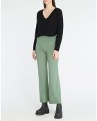 Pantalon 100% Cachemire vert