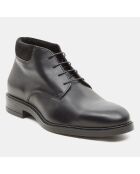 Derbies mid col bimatière noires