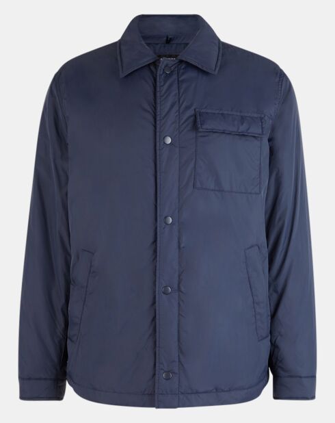 Blouson droit matelassé Maqflat paddée bleu marine