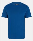 T-Shirt en Coton bio Sishron col rond bleu nuit