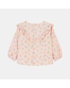 Blouse en coton Agarou imprimé rose/multicolore