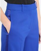 Elektrisch blauwe Jagger broek van wolmix