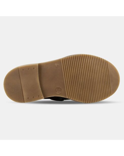 Bottines en Cuir façon chelsea City Jodzip bleu marine