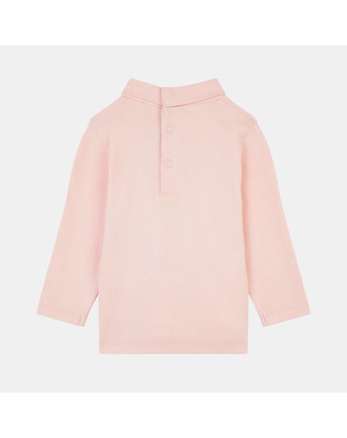 Sous-pull en coton bio Apala rose