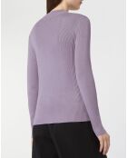 Pull en Maille stretch de fibres Ecovero® Bya lavande