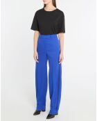 Elektrisch blauwe Jagger broek van wolmix