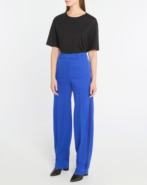 Elektrisch blauwe Jagger broek van wolmix