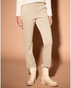 Pantalon stretch Biaza  beige foncé