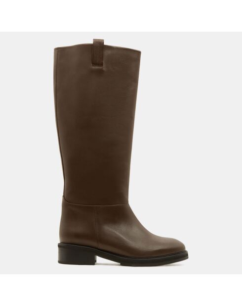 Bottes en Cuir marron