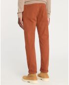 Pantalon en Coton stretch Kuflex marron clair