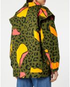 Veste matelassée Miomandre imprimé léopard kaki