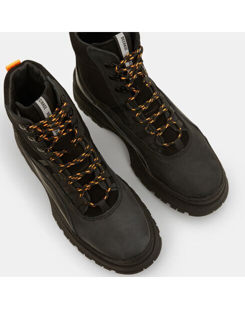 Boots en Cuir outdoor Konso noires