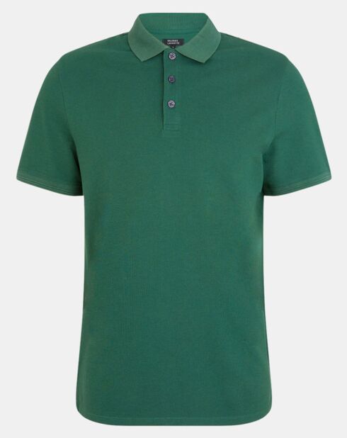 Polo droit en Coton bio Soloc vert émeraude