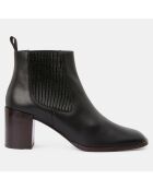 Chelsea Boots en Cuir noires - Talon 7 cm