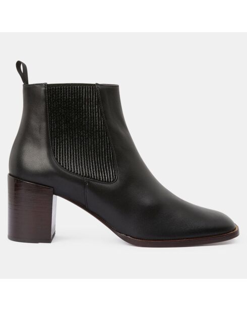 Chelsea Boots en Cuir noires - Talon 7 cm
