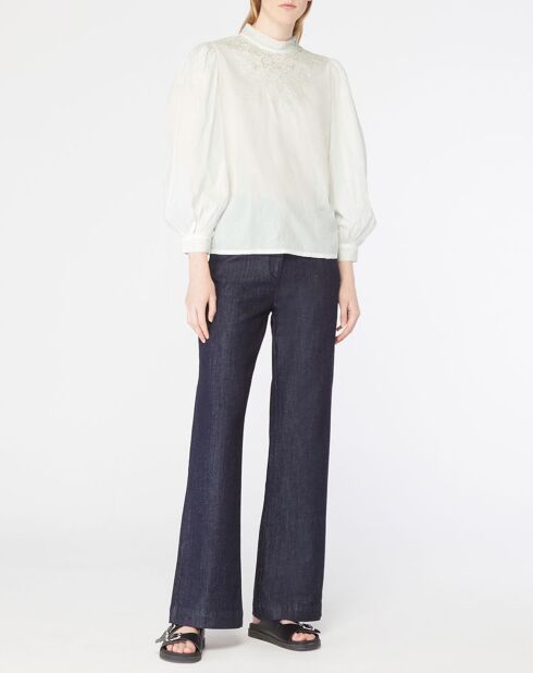 Blouse Hannah brodée blanche