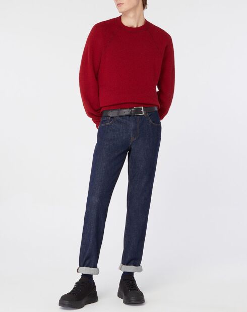 Pull droit en Laine mélangée Duleat rouge moyen