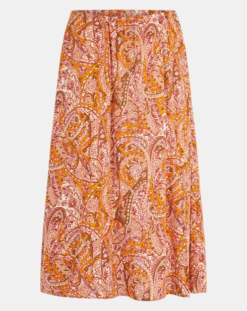 Gonna midi Ruiz con stampa fantasia multicolor