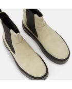Chelsea Boots en Cuir écrues