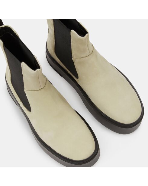 Chelsea Boots en Cuir écrues
