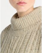 Beiger Pullover aus Wollmischung Totême