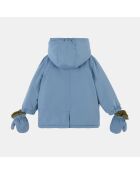 Parka Otis avec Moufles intérieur fourré bleu moyen