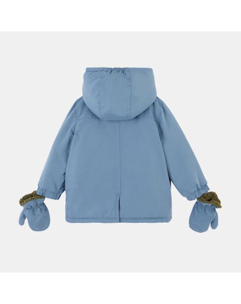 Parka Otis avec Moufles intérieur fourré bleu moyen