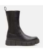 Chelsea Boots en Cuir Armor noires - Talon 5 cm