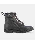 Boots en Cuir Ubac à lacets noires