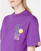 T-Shirt en Coton bio Smiley violet