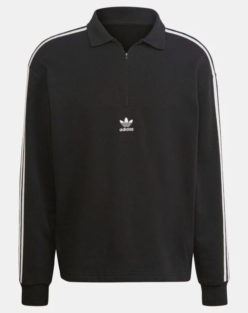 Polo ample zippé noir