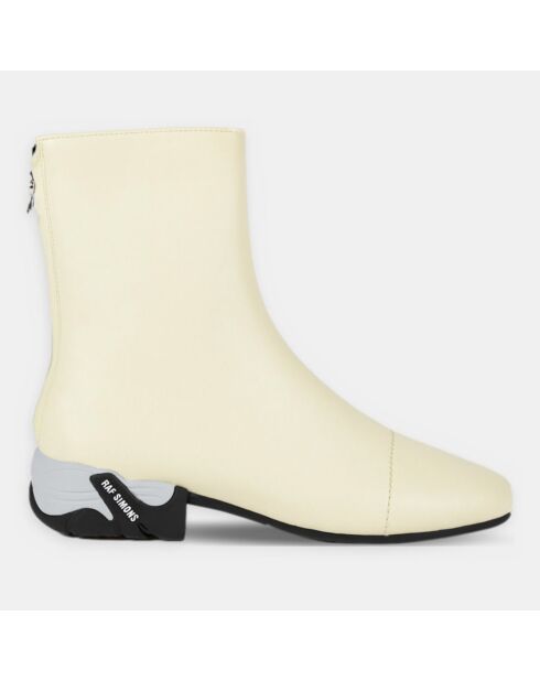 Bottines en Cuir Solaris High beiges