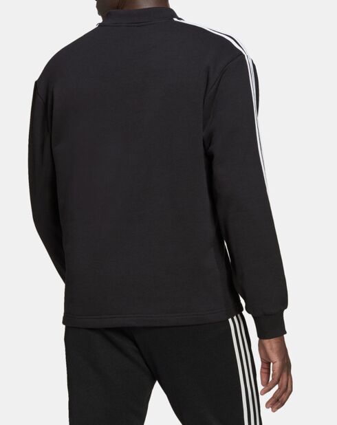 Polo ample zippé noir