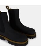 Chelsea Boots en Velours de Cuir Augusta noires