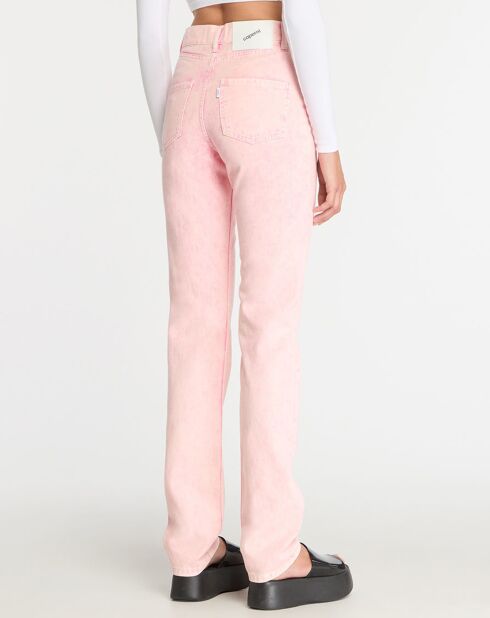 Jean Straight Leg Denim rose clair