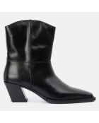 Boots en Cuir noires - Talon 6.5 cm