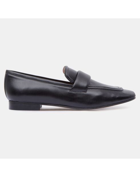 Mocassins en Cuir Souple Padded noirs