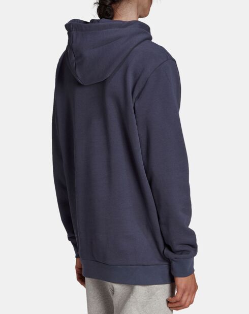 Sweat à capuche bleu marine