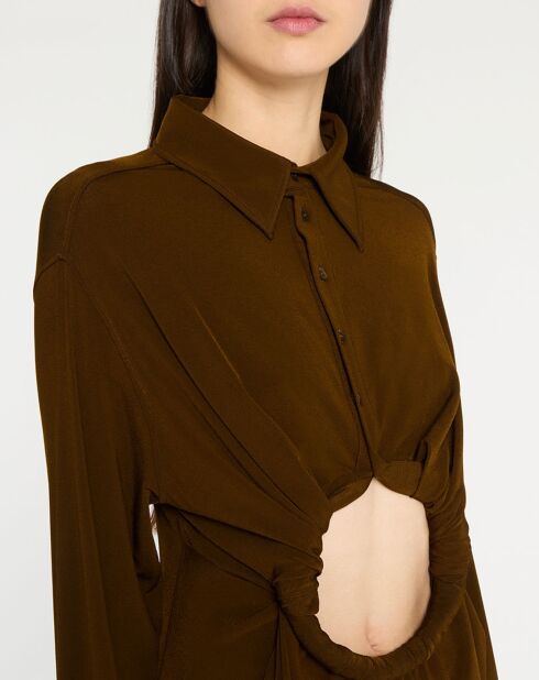 Chemise Infinity marron