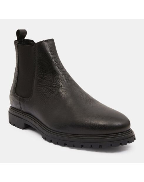 Chelsea boots semelle crantée noires