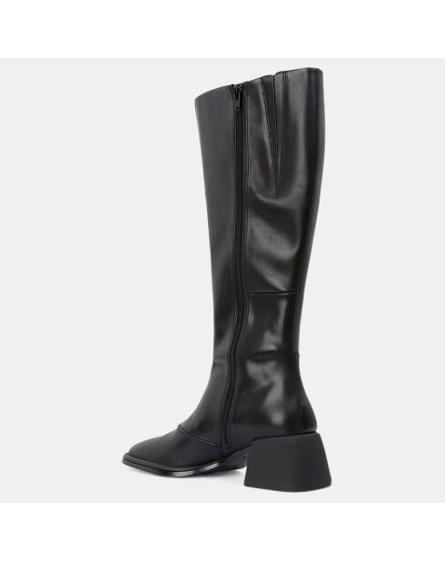 Bottes en Cuir noires - Talon 6 cm