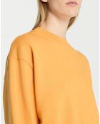 Sweat droit en Coton bio Billie jaune foncé