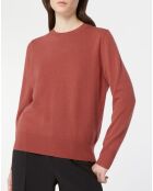 Pull 100% Cachemire Zabri col rond bois de rose