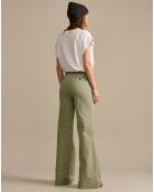 Pantalon flare Liquor thym