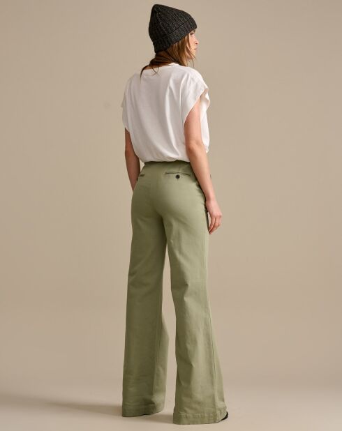 Pantalon flare Liquor thym